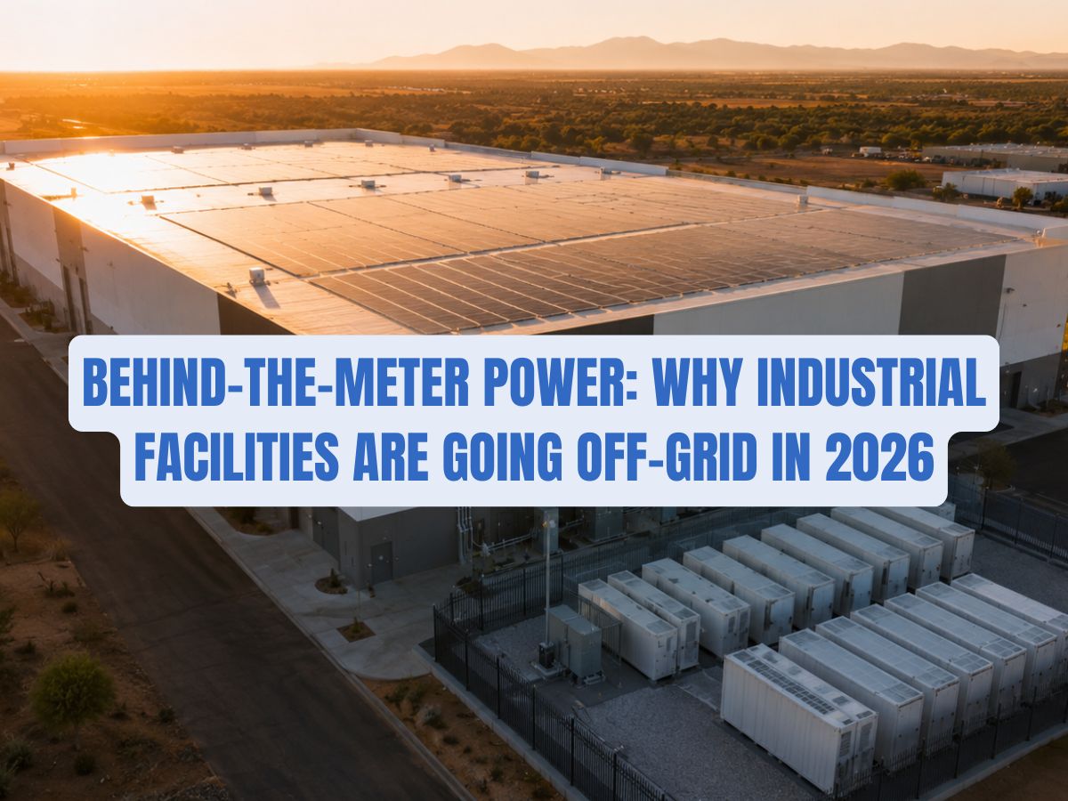 Behind-the-Meter Power: Why Industrial Facilities Are Going Off-Grid in 2026